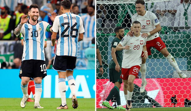 Argentina y Polonia pueden clasificarse a los octavos de final como punteros del grupo C. Foto: EFE