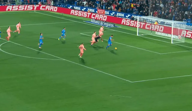 Barcelona vs Getafe: Jaime Mata erró gol insólito frente al arco vacío [VIDEO]