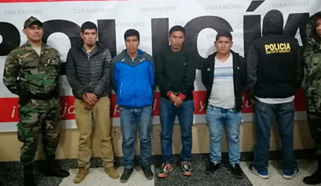 Cuatro sujetos fueron detenidos con 128 kilos de drogas en Ayacucho. Foto: Jornada.com