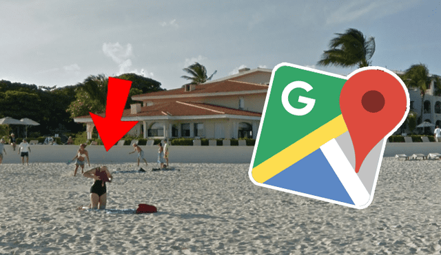 Google Maps: recorre playa de México y encuentran a chica que parece no tener cabeza [FOTOS]