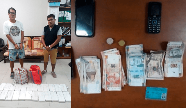 Intervienen a dos sujetos con 24 kilos de clorhidrato de cocaína en Trujillo