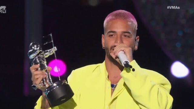 El colombiano también ganó un premio por Mejor Video Latino. Foto: captura MTV