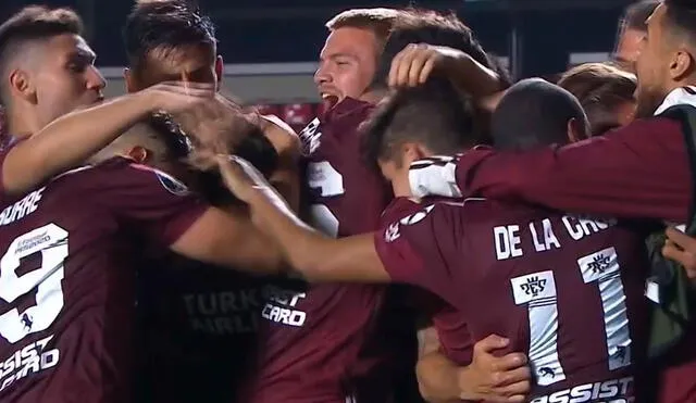 Álvarez puso el segundo para River Plate en el segundo tiempo. Foto: Captura/Espn 2