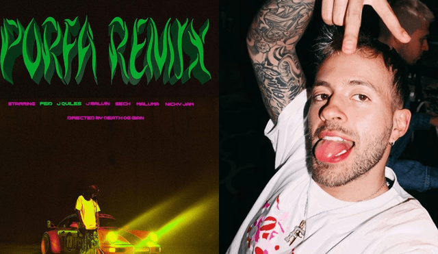 'Porfa Remix'  de Feid, J Balvin, Maluma, Nicky Jam, Sech y justin Quiles, se estrenará este viernes 26 de junio | Foto: Instagram