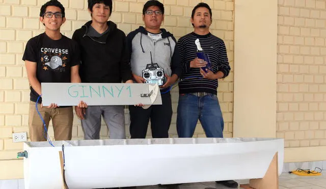 Alumnos de UNI participan en concurso internacional con su propio dron marino