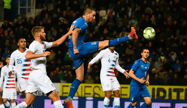 Italia, con gol agónico, venció 1-0 a Estados Unidos por Fecha FIFA 2018 [RESUMEN]