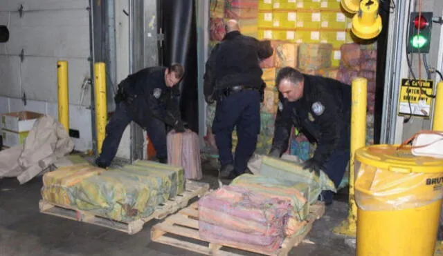 Incautan 1.450 kilos de cocaína en Nueva York, el mayor cargamento en 25 años 