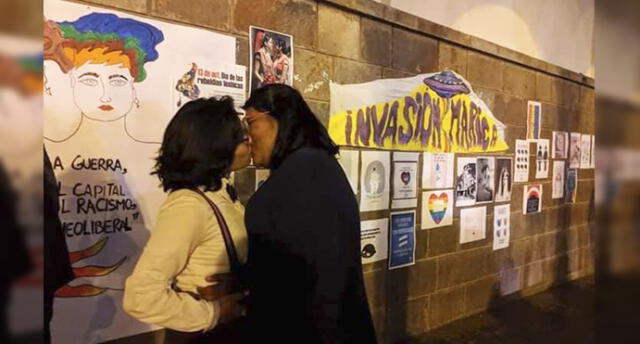 Activistas organizaron ‘besatón’ para visibilizar la diversidad sexual en Cusco