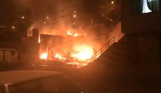 Incendio se habría iniciado a las 04:00 horas de hoy en San Francisco. Foto: Captura Radio Sol