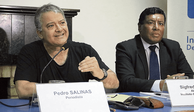 Pedro Salinas dice que denuncia del Sodalicio es contra el periodismo