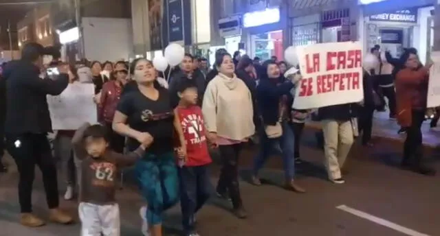 Marcha contra la inseguridad en Tacna empañada con ataques xenófobos.