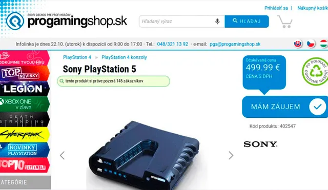 ProGamingShop publicó precio para PS5 con una fotografía de su kit de desarrollo.