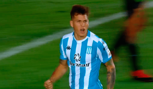 Nicolás Reniero marcó el primer gol del Racing vs. Alianza Lima por el grupo F de la Copa Libertadores 2020. | Foto: ESPN 2
