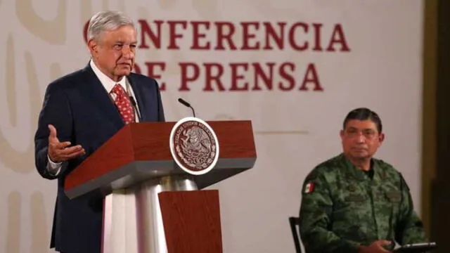 El presidente de México brindo una conferencia matutina en el Palacio Nacional.