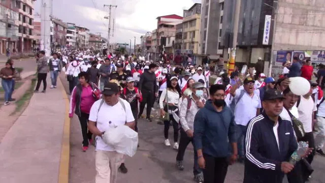 Marcha por la paz en la ciudad de Cusco. Foto: La República