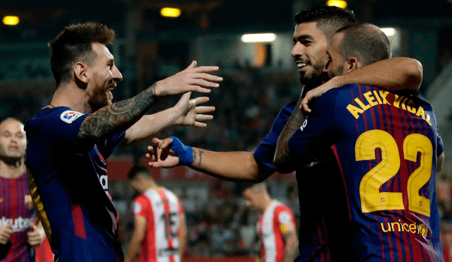 Barcelona goleó a Girona y sigue como único líder en la Liga española [Resumen]