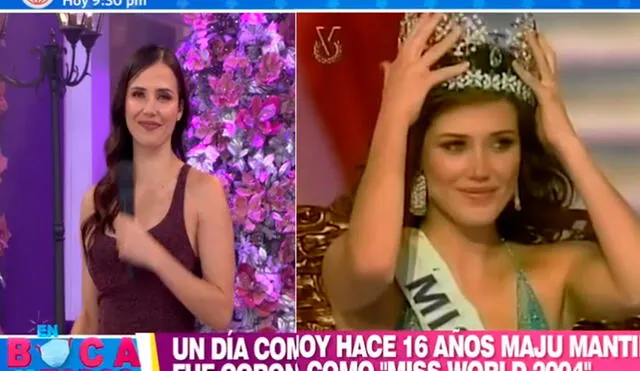 La exreina de belleza ganó el concurso internacional. Era la segunda vez que una peruana se coronaba como Miss Mundo. Foto: captura/América TV