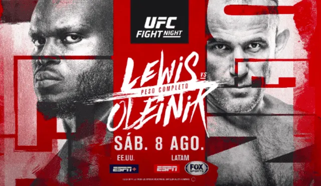UFC Lewis vs. Oleinik. Foto: UFC