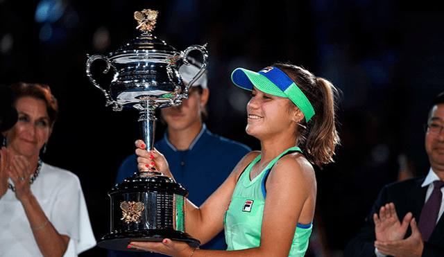 Sofia Kenin consquistó el Australia Open con solo 21 años. Foto: AFP
