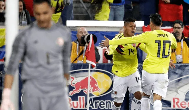 Juan Hernández marcó doblete en su debut con Colombia [VIDEO]
