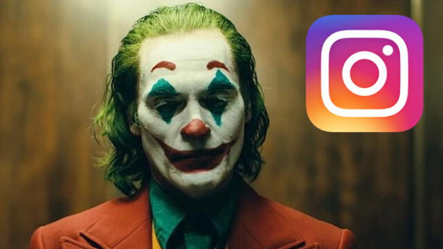 Filtro del Joker en Instagram.