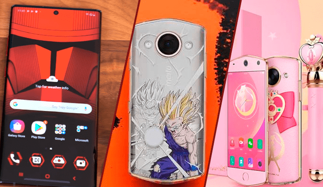 Los increíbles smartphones inspirados en animes y películas.