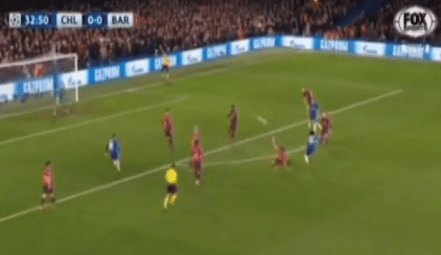 Barcelona vs. Chelsea: Potente remate Willian se estrelló en el poste