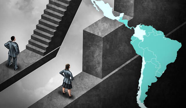 Brecha de género - Colombia - Chile - México. Foto: Composición LR