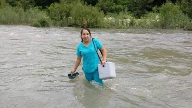 Piura: enfermera arriesgó su vida cruzando ríos para atender a sus pacientes