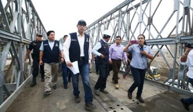MTC inaugura Puente Bailey sobre río Huaycoloro