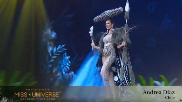 Miss Universo: modelo chilena enamora al jurado en desfile de trajes típicos