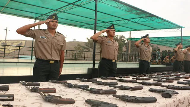 Sucamec donó mil armas a la escuela de suboficiales de la PNP de Puente Piedra