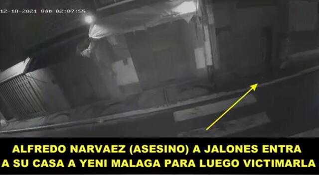 Video muestra todo lo que hizo el principal sospechoso del crimen de Yeni. Foto: captura video Radio Altura