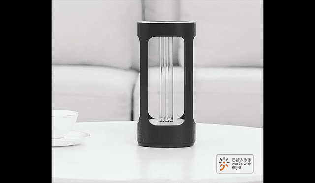 La lámpara manda una alerta cuando detecta agentes bacterianos en el ambiente.