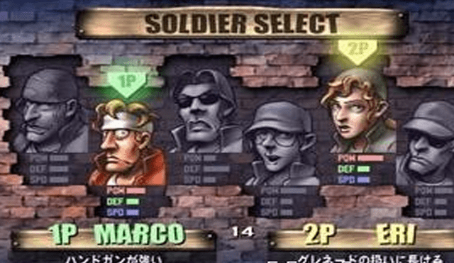 Aspecto personajes de Metal Slug. Foto: SNK