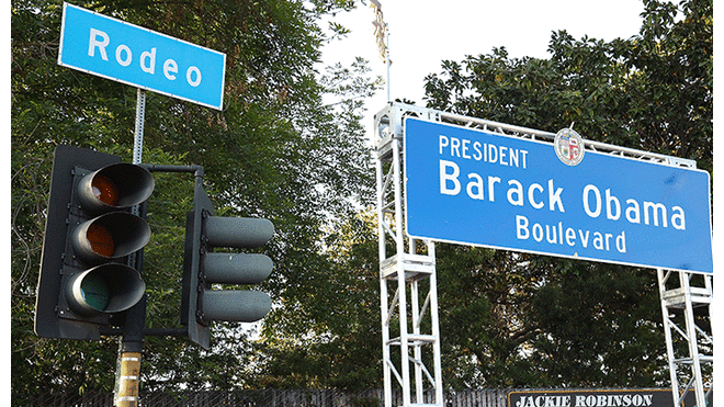 Avenida en Estados Unidos es nombrada 'Barack Obama' en honor a expresidente
