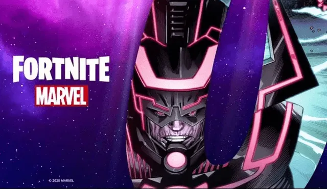 Desliza para ver los detalles de la llegada de Galactus a Fortnite. Foto: Epic Games / Marvel.