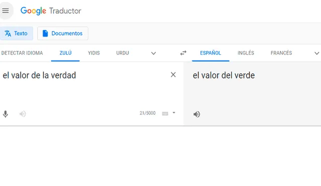 Google Translate: Escriben 'El valor de la verdad' en el traductor y aparece insólito mensaje [FOTOS]
