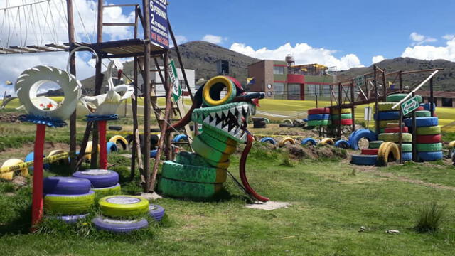 Parque se encuentra ubicado al sur de la ciudad de Puno