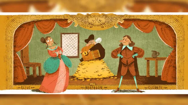 Molière: el mejor autor de comedia dramática fue homenajeado por Google con un Doodle [FOTOS]