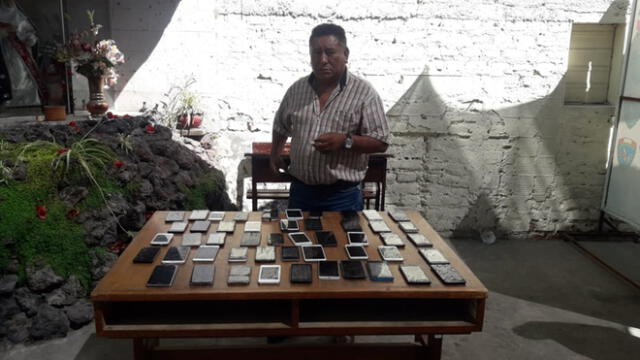 Arequipa: Policía incauta más de cuarenta celulares robados