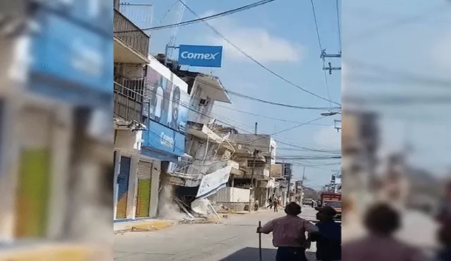 El preciso momento en que una casa se derrumba luego del terremoto en México [VIDEO]