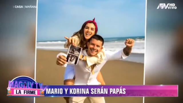 Magaly Medina felicita a Mario Hart y Korina Rivadeneira por embarazo. Foto: Captura