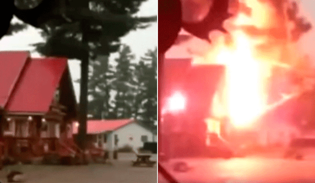 YouTube: Impactantes imágenes de rayo destruyendo por completo un gigantesco árbol [VIDEO]
