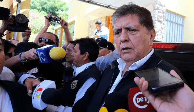 Alan García declarará ante la Fiscalía por presunto ‘chuponeo’ este jueves