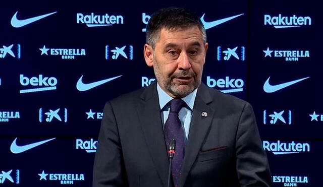 Josep María Bartomeu dejó de ser presidente del FC Barcelona. Foto: Captura de Barca TV