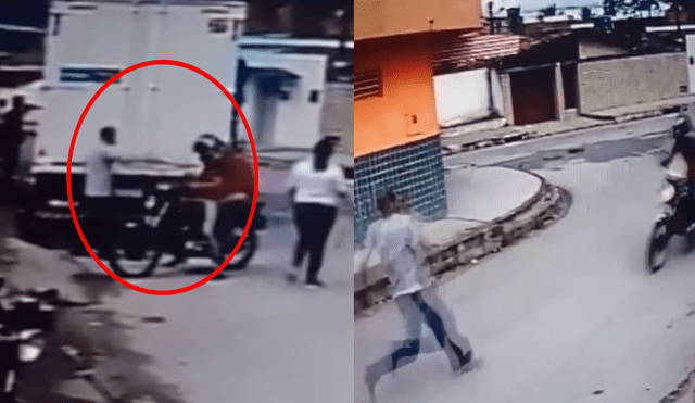 YouTube: Sujeto lanza patada voladora a ladrón cuando escapaba en su moto [VIDEO]