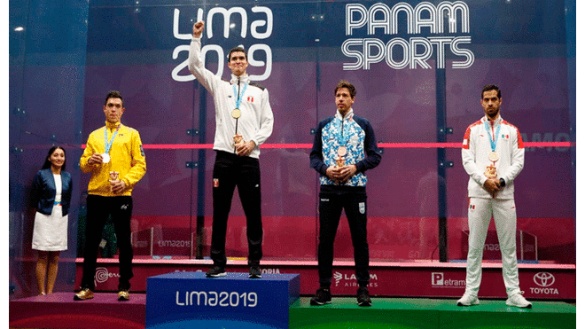 Lima 2019: peruano Diego Elías gana medalla de oro en squash.