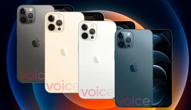 El iPhone 12 Pro se pondría a la venta en cuatro colores. Foto: composición La República / Vía Evan Blass
