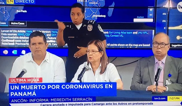 Minsitra de Salud de Panamá se pronuncia por muerte y casos de coronavirus. Foto: captura de pantalla.